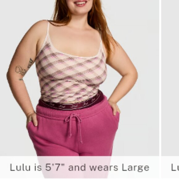 Victoria's Secret PINK Base Stretch Cami SHELF BRA Layering Tank Top Small - Picture 3 of 4